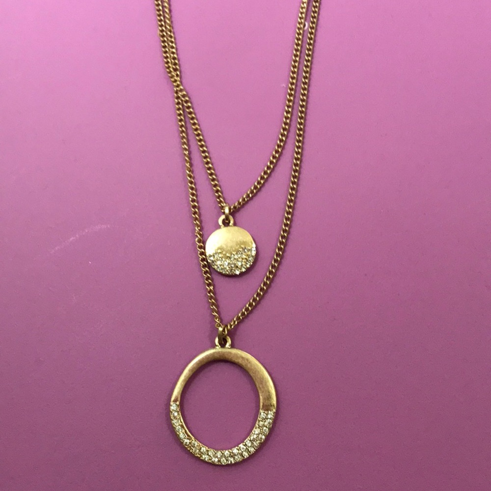 Double Strand Gold Necklace